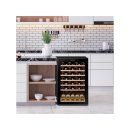 DUNAVOX Stand Weinkühler Home, 82cm, 130L, 48 Flaschen, schwarz, DXFH-48.130