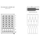 DUNAVOX Stand Weinkühler Home, 82cm, 130L, 48 Flaschen, schwarz, DXFH-48.130