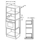 Oranier Einbau-Mikrowelle, 900 W, 1000 W Grill, für 38cm Nische pureBlack KMG380 (9802 20)