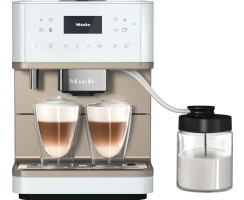 Miele Stand-Kaffeevollautomat CM 6360 MilkPerfection - Lotoswei&szlig;/CleanSteelMetallic