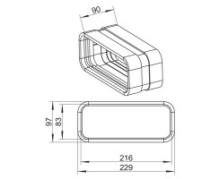 Naber COMPAIR STEEL flow&reg; 150 Rohrbogenverbinder verzinkter Stahl 4061034