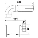 Naber COMPAIR STEEL flow&reg; 150 Rohrset f&uuml;r Muldenl&uuml;fter verzinkter Stahl 4061024