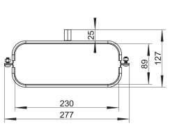Naber COMPAIR STEEL flow&reg; 150 Flachkanalhalterung verzinkter Stahl 4061022