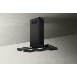 Elica Inselhaube Adele Island BL MAT/A/90x60 PRF0182415 Schwarz