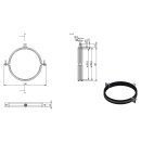 Naber COMPAIR STEEL flow&reg; 150 Rundkanalhalterung verzinkter Stahl 4061023