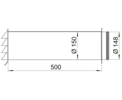 Naber COMPAIR STEEL flow® 150 Mauerkasten inkl. THERMOBOX verzinkter Stahl, Edelstahl 4061031