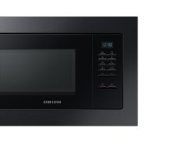 Samsung Einbau-Mikrowelle mit Grill, Premium Black Steel, 23 l, 60er Nischenbreite MG23A7013CA/EG