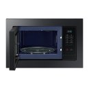 Samsung Einbau-Mikrowelle mit Grill, Premium Black Steel, 23 l, 60er Nischenbreite MG23A7013CA/EG