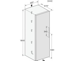 Miele Stand-Gefrierschrank FNS 4382 E Weil&szlig; - H&ouml;he 185 cm - Side-by-Side f&auml;hig