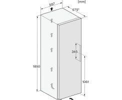 Miele Stand-Gefrierschrank FNS 4382 D Edelstahl Look - Höhe 185 cm - Side-by-Side fähig