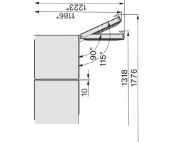 Miele Stand-Gefrierschrank FNS 4782 E Weil&szlig; - H&ouml;he 185 cm - Side-by-Side f&auml;hig