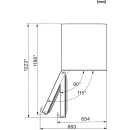 Miele Stand-Gefrierschrank FNS 4782 E Weil&szlig; - H&ouml;he 185 cm - Side-by-Side f&auml;hig