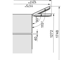 Miele Stand-Gefrierschrank FNS 4782 E BlackBoard Edition - H&ouml;he 185 cm - Side-by-Side f&auml;hig