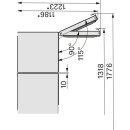 Miele Stand-Gefrierschrank FNS 4782 E BlackSteel - H&ouml;he 185 cm - Side-by-Side f&auml;hig