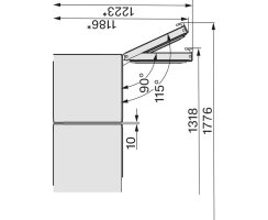 Miele Stand-Gefrierschrank FNS 4782 E Edelstahl - H&ouml;he 185 cm - Side-by-Side f&auml;hig