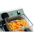 Bartscher Doppel Fritteuse MDI SNACK IV Plus mit Fettablasshahn, 9 Liter A162829
