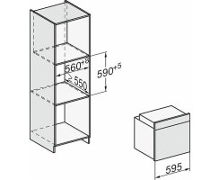 Miele Einbau-Backofen H 2861 B Obsidianschwarz