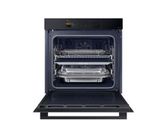 Samsung Dual Cook&trade; Einbaubackofen 60cm, 76 l, A+*, Pyrolyse, Schwarzes Glas, Serie 6, NV7B6695ADK/U1