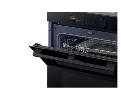 Samsung Dual Cook Flex&trade; Einbaubackofen 60cm, 76 l, A+*, Pyrolyse, Schwarzes Glas, Serie 6, NV7B6795JDK/U1