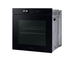 Samsung Dual Cook Einbaubackofen 60cm, 76 l, A+*, Pyrolyse, Schwarzes Glas, Serie 7, grifflos, mit Kamera, NV7B7997ADK/U1