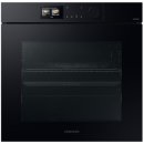 Samsung Dual Cook Einbaubackofen 60cm, 76 l, A+*, Pyrolyse, Schwarzes Glas, Serie 7, grifflos, mit Kamera, NV7B7997ADK/U1