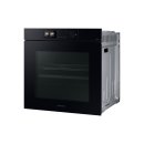 Samsung Dual Cook Einbaubackofen 60cm, 76 l, A+*, Pyrolyse, Schwarzes Glas, Serie 7, grifflos, mit Kamera, NV7B7997ADK/U1