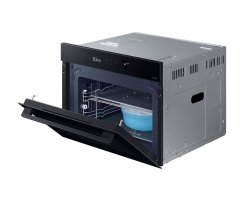 Samsung Kompakt-Einbaubackofen 45 cm mit Mikrowelle, 50 l, A+*, schwarzes Glas, Serie 5, Dampfreinigung, WiFi, Dampfgarung, NQ5B5763DDK/U1