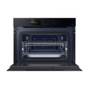 Samsung BESPOKE Kompakt-Einbaubackofen 45 cm, 100% Dampfgarer, 50 l, A+*, schwarzes Glas, Serie 7, Dampfreinigung, WiFi, grifflos, NQ5B7993ACK/U1