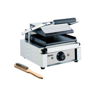 Bartscher Kontaktgrill 1800 1GR, Grillfläche oben gerillt, unten glatt, A150668