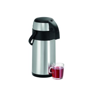 Bartscher Isolierpumpkanne 3L, 3 Liter, Edelstahl, 150992