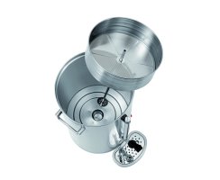 Bartscher Kaffeemaschine Silver 1300, 100 Tassen, 13,2 Liter, Edelstahl, A190189