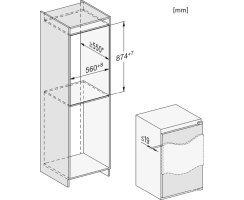 Miele Einbau-K&uuml;hlschrank K 7126 E - Nische 88 cm