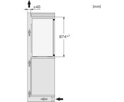 Miele Einbau-K&uuml;hlschrank K 7126 E - Nische 88 cm