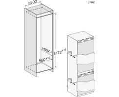 Miele Einbau-K&uuml;hl-Gefrierkombi KFN 7734 C - Nische 178 cm