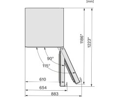 Miele Stand-K&uuml;hl-Gefrierkombination KFN 4795 BD - BlackSteel - 201 cm H&ouml;he