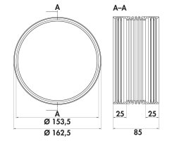 Naber COMPAIR PRIME flow&reg; Prime 150 Flachkanal Set-1 4051016