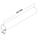 Naber COMPAIR PRIME flow® P-RRO 150 Rundrohr 1000 mm, 4051023