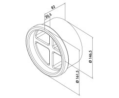 Naber COMPAIR PRIME flow&reg; P-MRBS 150 Mauerkasten-Rohbau-Set 4051029