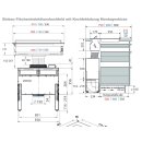 Oranier FlexX-Induktion mit Kochfeldabzug Abluft-/Umluftmodul rahmenlos 91 x 52 cm KXI 1092 (1092 53)