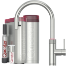 Quooker Flex Round PRO3 CUBE Voll-Edelstahl *7 Jahre Garantie & CUBE Filter Starter Paket* FXRSST PRO3 CUBE2