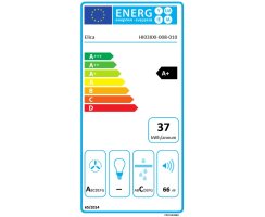 Elica NikolaTesla Switch Glow Kochfeldabzug schwarzes Glas Abluft BL/A/83 PRF0183880