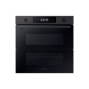 Samsung Dual Cook Flex&trade; Einbaubackofen, 60 cm, 76 l, A+*, Pyrolyse, Schwarz, Serie 4, NV7B4550UDB/U1