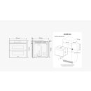 Samsung Dual Cook Flex&trade; Einbaubackofen, 60 cm, 76 l, A+*, Pyrolyse, Schwarz, Serie 4, NV7B4550UDB/U1