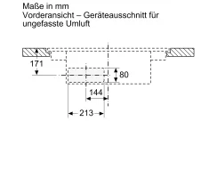 Neff T48PD7BX2, N 70 Induktionskochfeld mit Dunstabzug 80 cm, fl&auml;chenb&uuml;ndig (integriert) &amp; Bratsensor