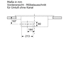 Neff T47TD7BN2, N 70 Induktionskochfeld mit Dunstabzug 70 cm mit Rahmen aufliegend &amp; Bratsensor