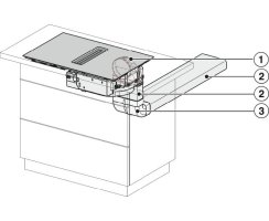 Miele Kochfeld mit Wrasenabzug KMDA 7473 FL-U - rahmenlos - Umluft