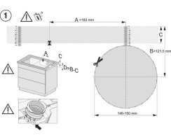 Miele Kochfeld mit Wrasenabzug KMDA 7473 FL-U - rahmenlos - Umluft