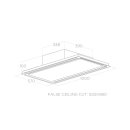 Elica Deckenlüfter Hilight-X H16 WH/A/100 weiß PRF0173442A