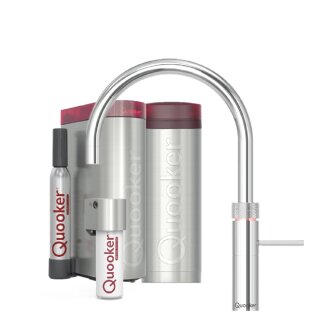 Quooker Fusion Round PRO3 CUBE verchromt glänzend *7 Jahre Garantie & CUBE Filter Starter Paket* FNRCHR PRO3 CUBE2