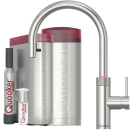 Quooker Flex Round COMBI CUBE Voll-Edelstahl *7 Jahre Garantie & CUBE Filter Starter Paket* FXRSST COMBI CUBE2
